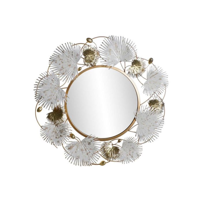 Espejo de pared DKD Home Decor Blanco Dorado Hoja de planta 93 x 7 x 93 cm 0 Espejo de pared DKD Home Decor Blanco Dorado Hoja de planta 93 x 7 x 93 cm 0