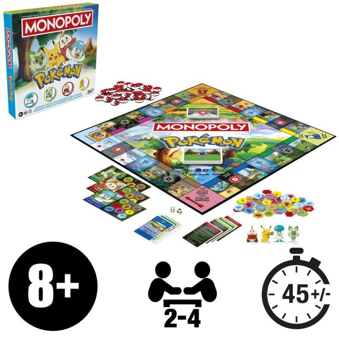 Monopoly G0716 Edición Pokemon, Juego de Mesa de Estrategia para Entrenadores, con Licencia Oficial Hasbro, Idioma Español, Edad +8 años 2 Monopoly G0716 Edición Pokemon, Juego de Mesa de Estrategia para Entrenadores, con Licencia Oficial Hasbro, Idioma Español, Edad +8 años 2