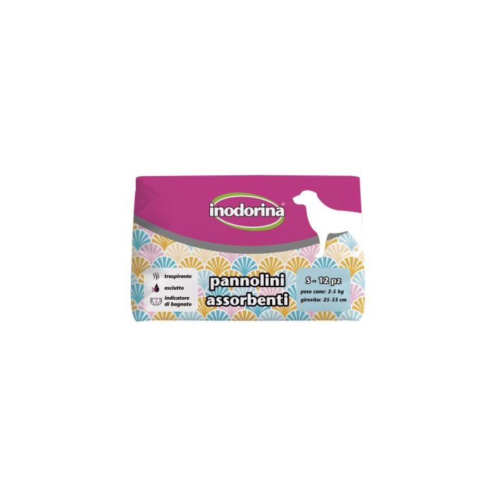 Inodorina Pañal Absorbente S 12 Piezas Inodorina Pañal Absorbente S 12 Piezas