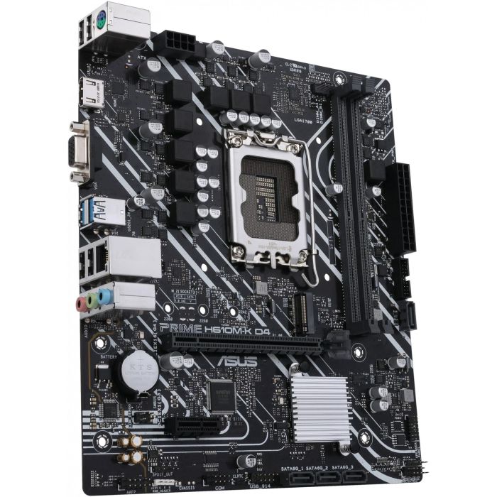 ASUS PRIME H610M-K D4 Placa Base micro ATX Intel H610 LGA 1700, DDR4-SDRAM, M.2, SATA, Gigabit Ethernet 3