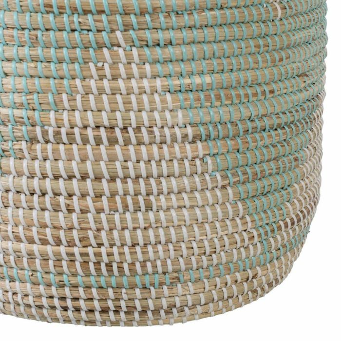 Juego de Cestos 38 x 38 x 50 cm Natural Gris Fibra natural (2 Piezas) 5