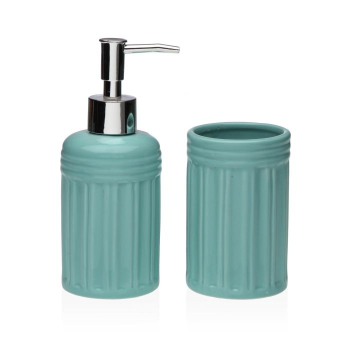Set Baño 2 Pcs Azul Versa 6X17CM (2 Unidades) Set Baño 2 Pcs Azul Versa 6X17CM (2 Unidades)
