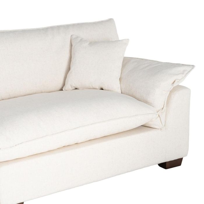 Sofá 4 Plazas Crema Tejido 282 X 101 X 71 cm