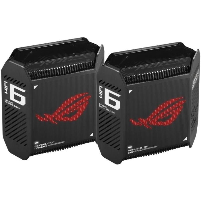 ASUS ROG Rapture GT-AX10000 GT6 (B-2-PK) Router WiFi 6 Mesh Tribanda, cobertura 538m², Negro 1