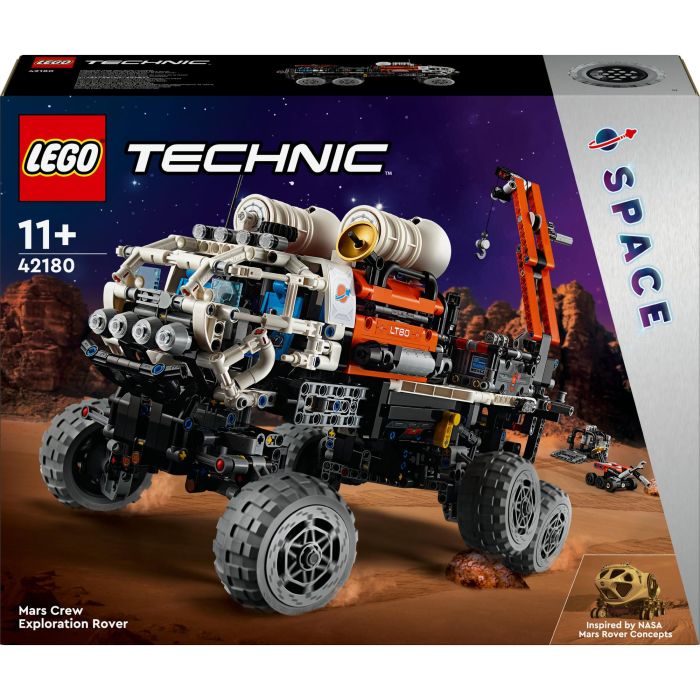 LEGO Technic 42180 Mars Manned Exploration Rover, Vehículo Espacial Tripulado, Juguete de Construcción Inspirado en la Exploración de Marte