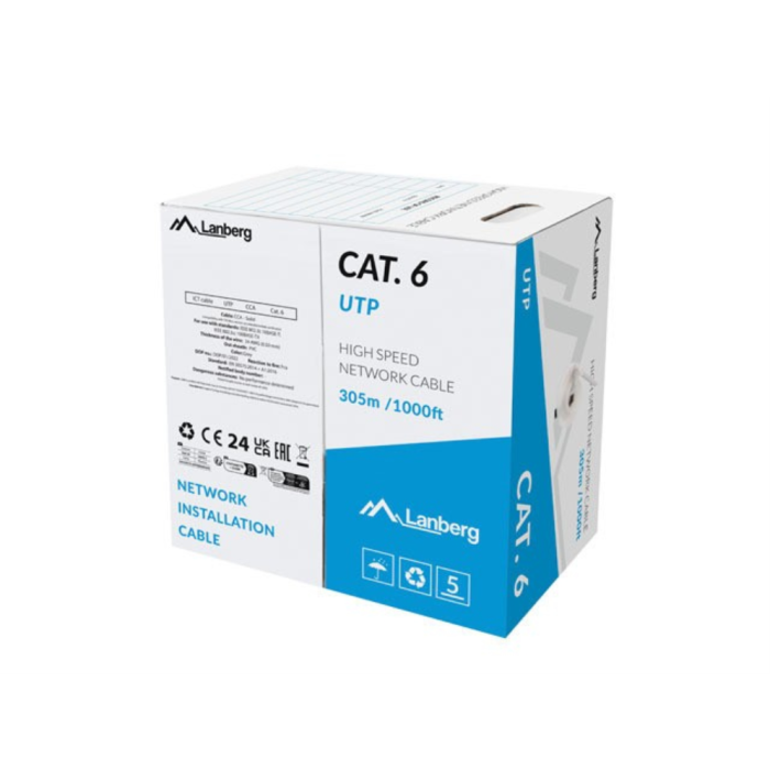 Lanberg LCU6-15CC-0305-S cable de red Gris 305 m Cat6 U/UTP (UTP) Lanberg LCU6-15CC-0305-S cable de red Gris 305 m Cat6 U/UTP (UTP)