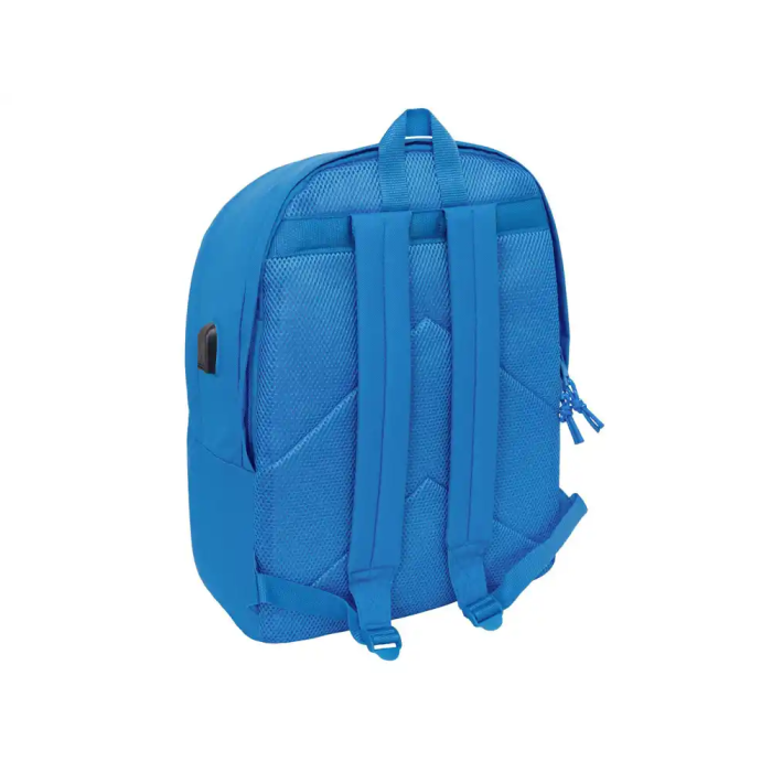Safta Mochila Doble Portátil 15,6" + USB F.C. Barcelona Chica Indigo 31x44x18 cm 1