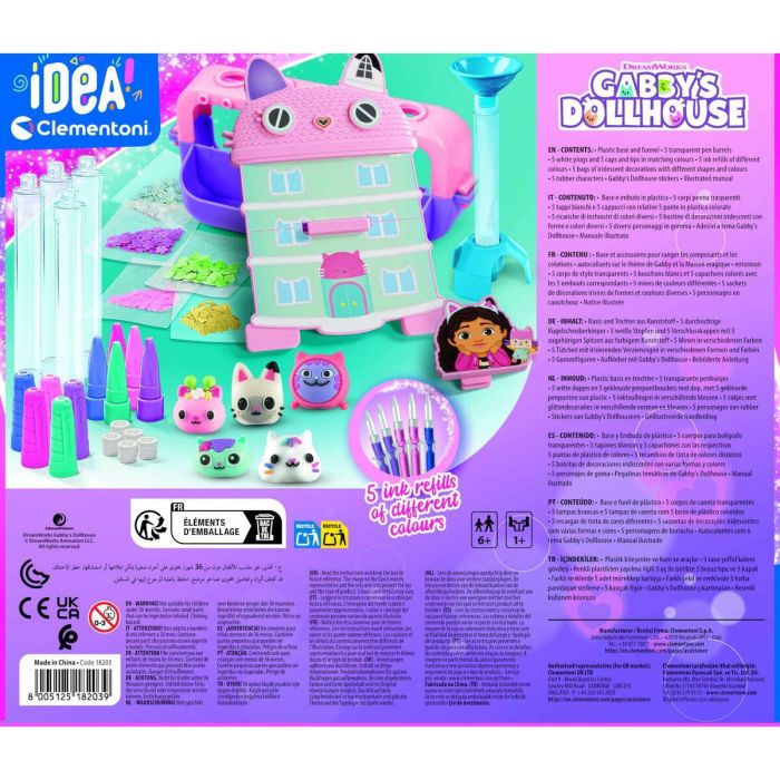 Clementoni 8005125182039 Taller de Plumas Edición Gabby y la Casa Mágica 10