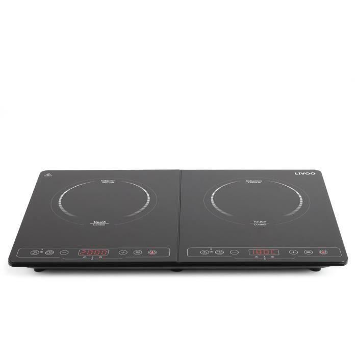 LIVOO DOC236 Placa de inducción doble - 22cm - de 60 ° a 240 ° - Negro 1 LIVOO DOC236 Placa de inducción doble - 22cm - de 60 ° a 240 ° - Negro 1