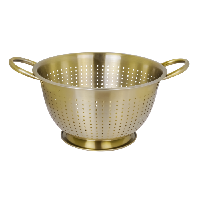 DKD Home Decor Escurridor Dorado Inox 24 x 19 x 24 cm