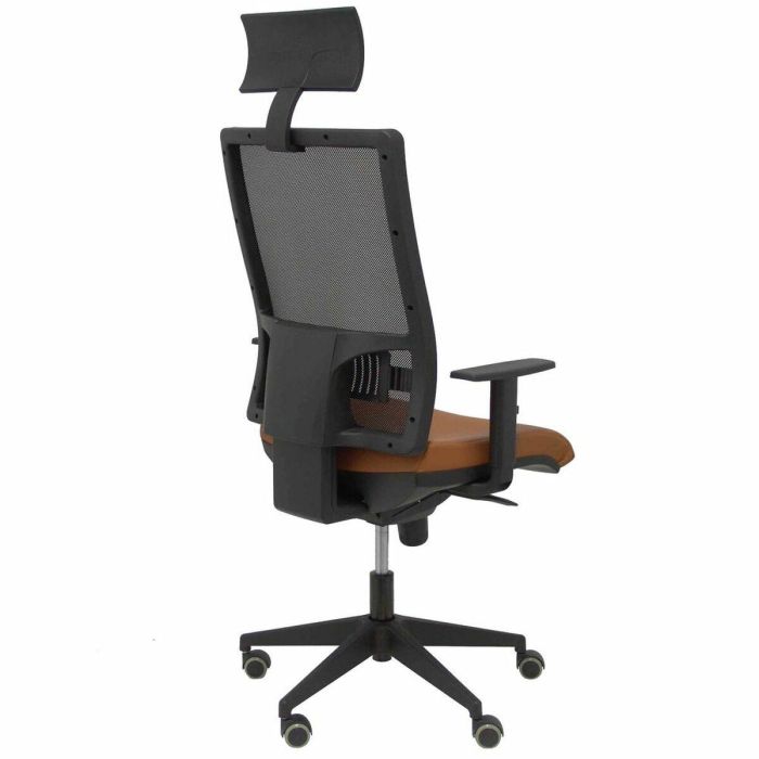 Silla de Oficina con Cabecero Horna P&C Marrón 1 Silla de Oficina con Cabecero Horna P&C Marrón 1