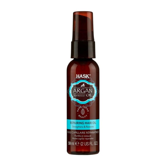 HASK ARGAN OIL Aceite Reparador de Argán 100 ml para Cabello Seco y Dañado, Control Frizz, Brillo Radiante, Sin Alcohol 7