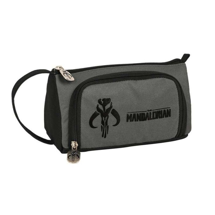Estuche Escolar The Mandalorian Negro Gris 20 x 11 x 8.5 cm Estuche Escolar The Mandalorian Negro Gris 20 x 11 x 8.5 cm