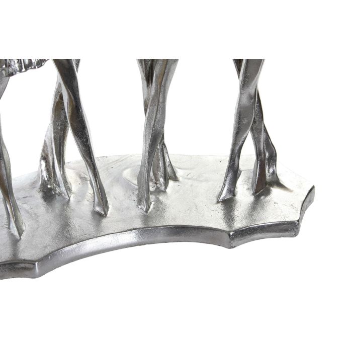 DKD Home Decor Figura Bailarinas Resina Dorado Plateado 14.5 x 32 x 33.5 cm (2 Unidades) 2