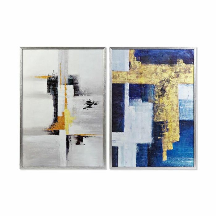 Cuadro Urban DKD Home Decor Gris Azul 3 x 100 x 70 cm (2 Unidades) Cuadro Urban DKD Home Decor Gris Azul 3 x 100 x 70 cm (2 Unidades)