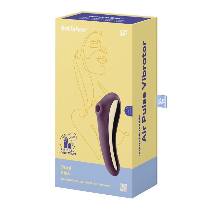 Succionador de Clítoris Satisfyer Dual Kiss Morado