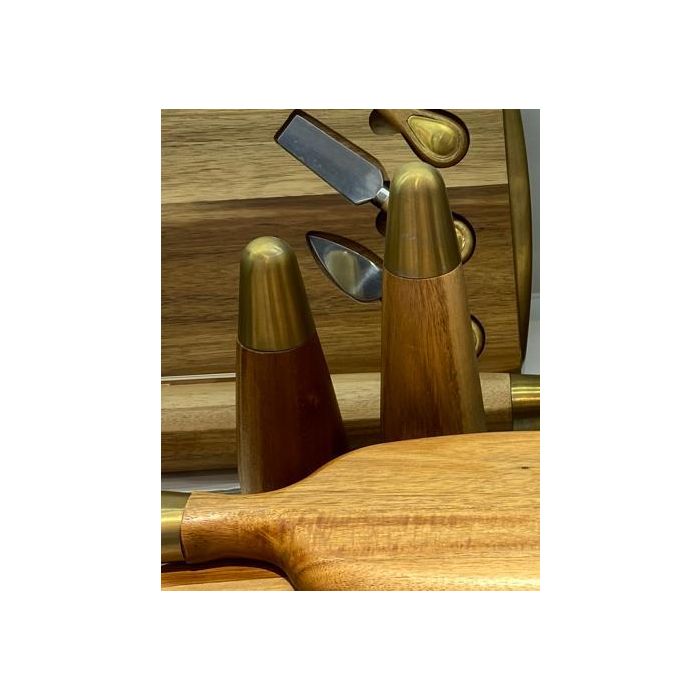 Salero Basicos DKD Home Decor Natural Dorado 6 x 25 x 6 cm 1