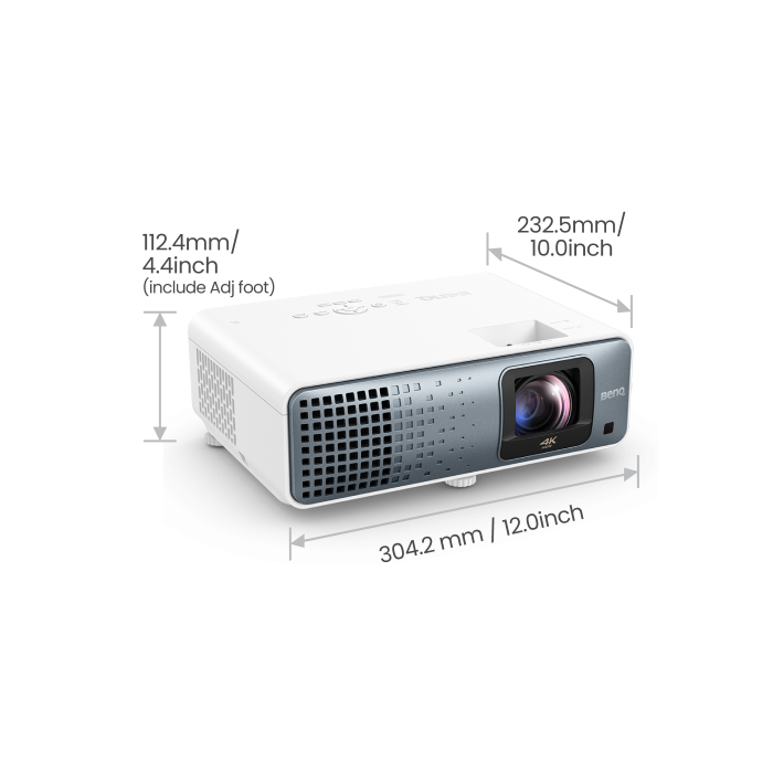 BenQ TK710STi videoproyector Proyector de alcance estándar 3200 lúmenes ANSI DLP UHD 4K (3840x2160) 3D Negro, Blanco 3