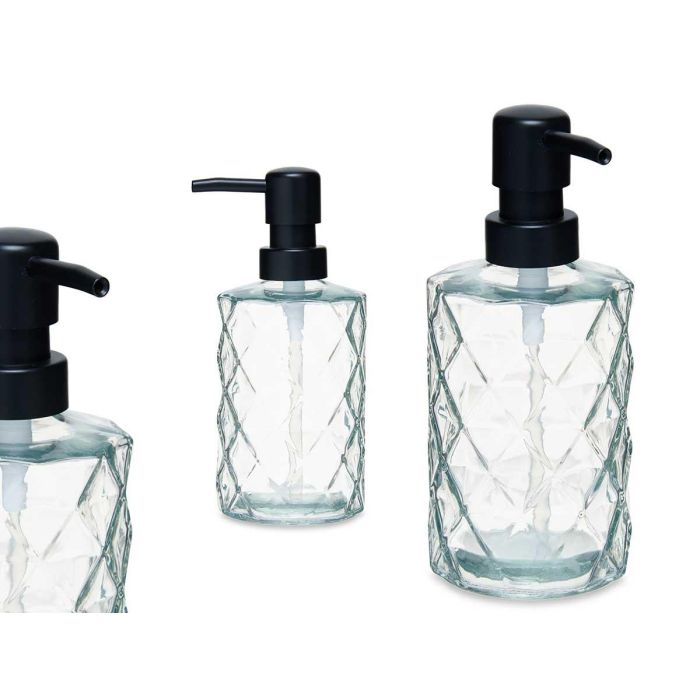 Dispensador de Jabón Transparente Diamante 410 ml Berilo - 9x18x7 cm (12 Unidades) Dispensador de Jabón Transparente Diamante 410 ml Berilo - 9x18x7 cm (12 Unidades)