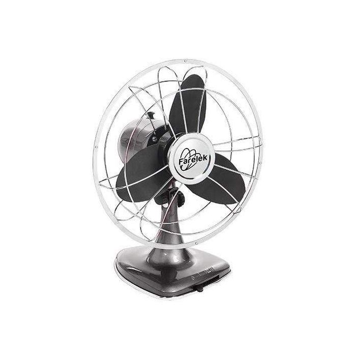 Redwood - Ventilador de diseño Ø30cm 30W Retro Indus Anthracite y Chrome 1 Redwood - Ventilador de diseño Ø30cm 30W Retro Indus Anthracite y Chrome 1