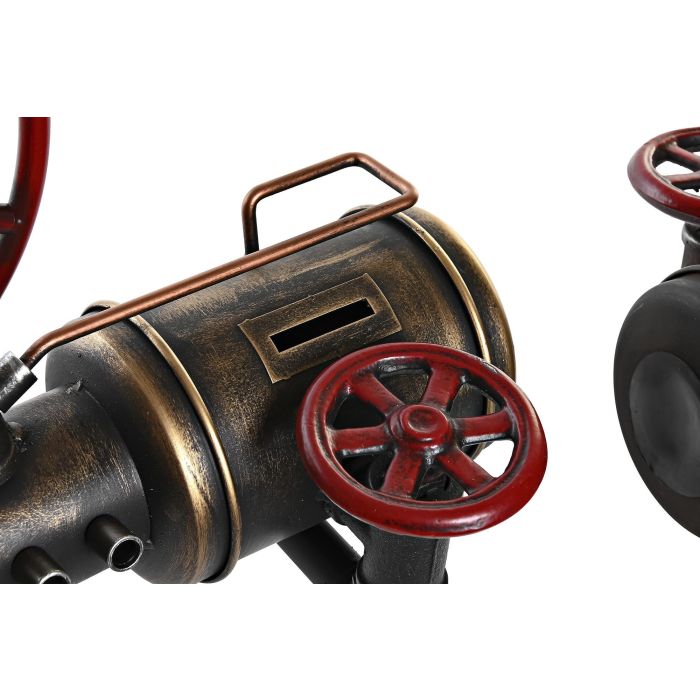 DKD Home Decor Reloj Sobremesa Vintage Dorado Plateado 20 x 26 x 40 cm (2 Unidades) 4