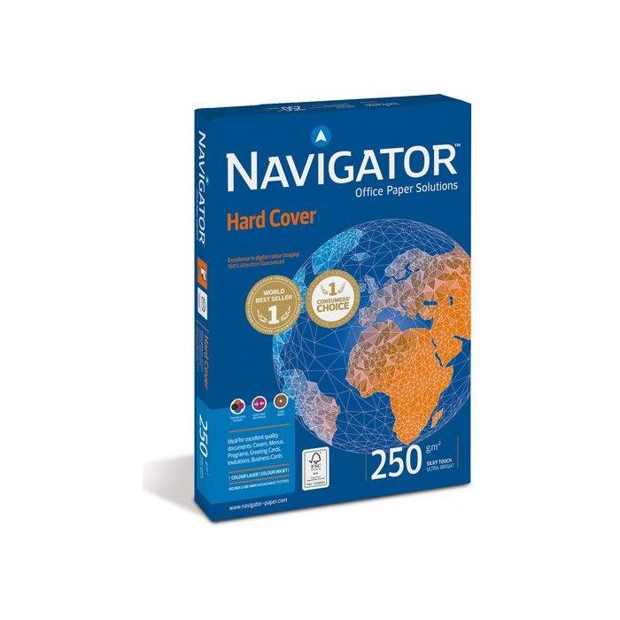 Navigator Papel fotocopiadora multiuso Hard Cover A4 250g/m² inkjet y láser 125 hojas