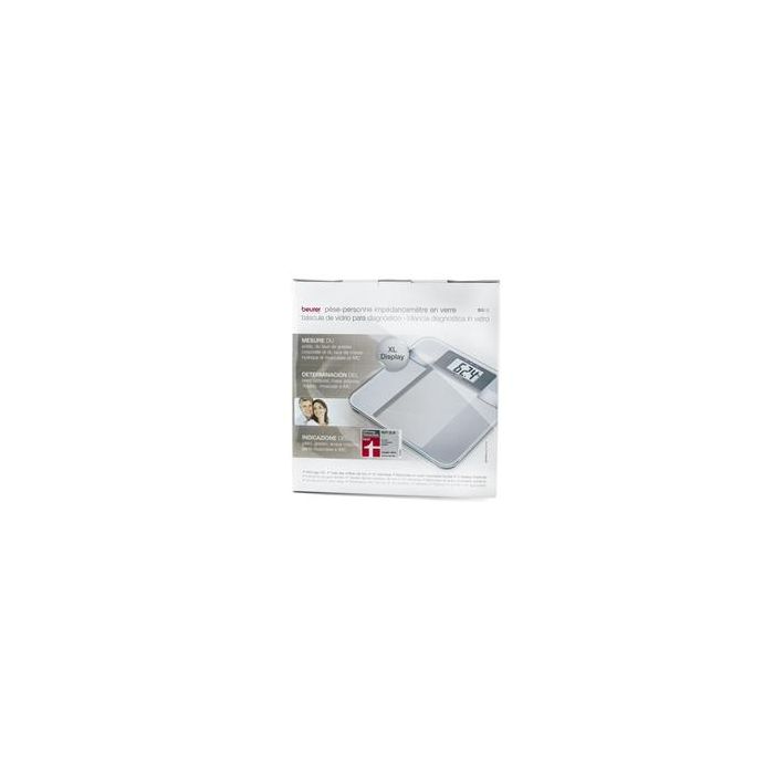 Beurer BG-13 Báscula Digital de Vidrio con Cálculo de IMC, Grasa Corporal, Agua y Masa Muscular 2