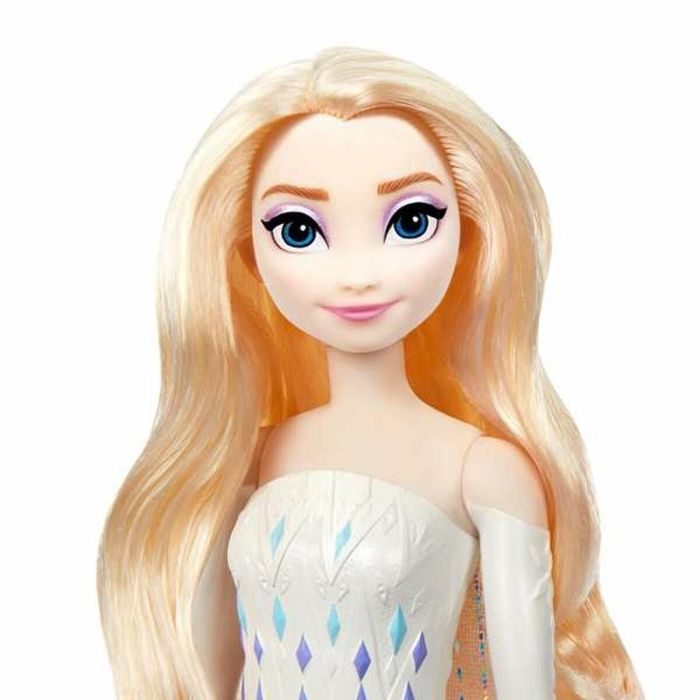 Muñeca frozen elsa spin and reveal. incluye 11 sorpresas 5 accesorios y 5 pegatinas con una escena de juego inspirada en la pelicula. 2