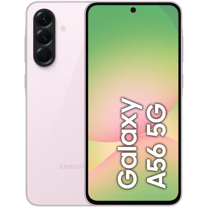 Samsung Sm-A566B A56 8 GB de RAM 128 GB de Almacenamiento Interno Dual SIM 5G Color Rosa Awesome, Teléfono Móvil