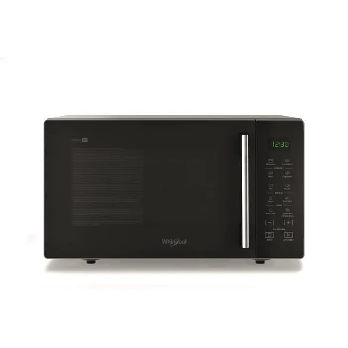Whirlpool MWP251SB Microondas 900W 25L Negro Plateado 48,3 x 41,4 x 28,1 cm