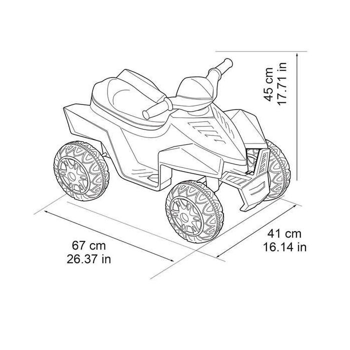 Quad bateria racy 6v 67x41x45 cm 5 Quad bateria racy 6v 67x41x45 cm 5
