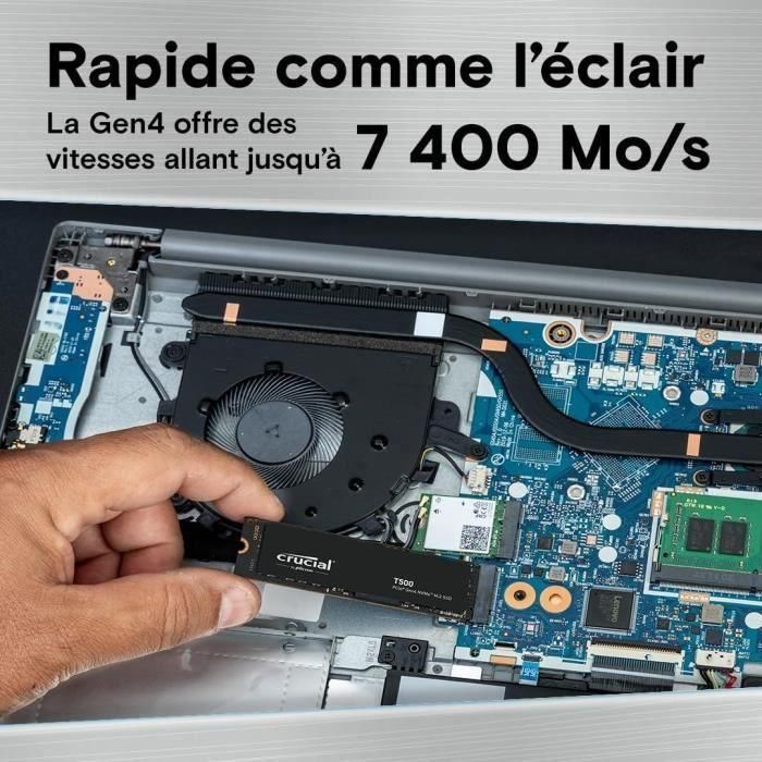 Crucial CT1000T500SSD8 SSD interno 1TB M.2 1