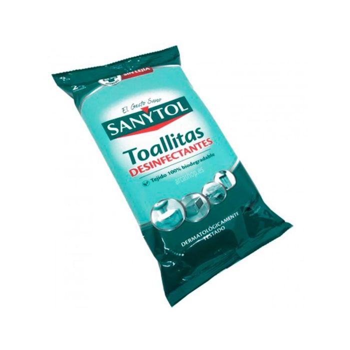 Toallita Desinfectante Sanytol Biodegradable Paquete De 30 Unidades 3