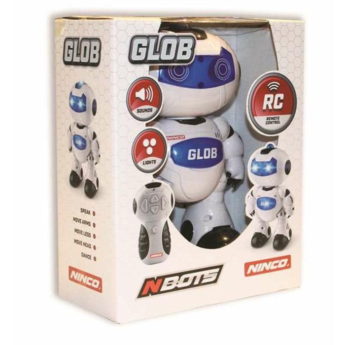 Glob Robot Radio Control interactivo con luces, sonidos y movimientos, habla en inglés 24x17 cm, Plástico, 4+ años 10 Glob Robot Radio Control interactivo con luces, sonidos y movimientos, habla en inglés 24x17 cm, Plástico, 4+ años 10