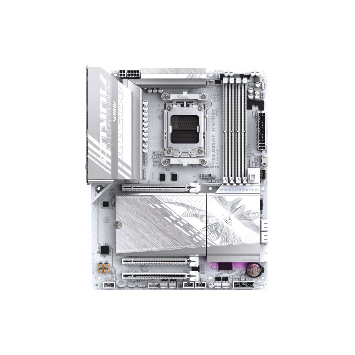 Gigabyte Placa Base B850 AORUS ELITE WIFI7 ICE para AMD Ryzen Serie 9000, DDR5, PCIe 5.0, Wi-Fi 7 1