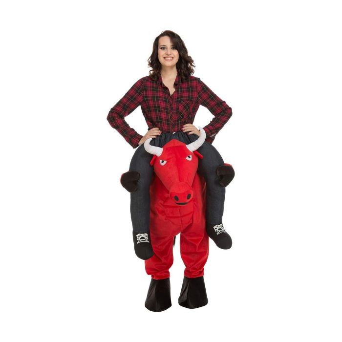 Disfraz ride-on toro rojo talla one size adult