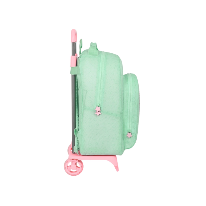 Mochila Escolar con Ruedas BlackFit8 Moon Verde 32 x 42 x 15 cm 2