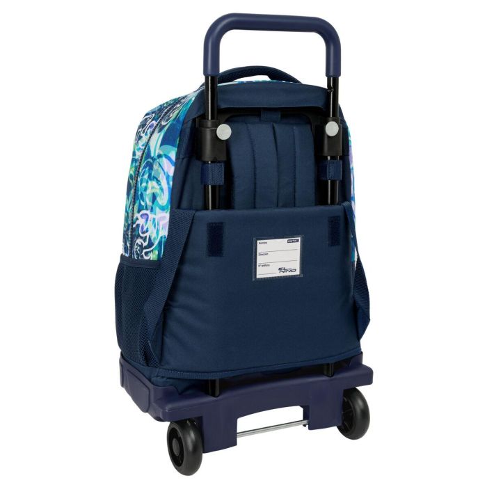 Mochila Escolar con Ruedas El Niño Kook Azul marino 33 x 45 x 22 cm 2