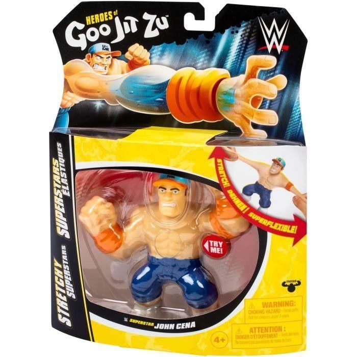 Figura Elástica - GOO JIT ZU WWE - John Cena - 11 cm - Textura Elástica - Elástico 3x 3 Figura Elástica - GOO JIT ZU WWE - John Cena - 11 cm - Textura Elástica - Elástico 3x 3