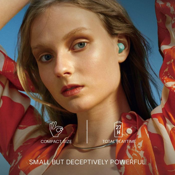 Urbanista Auriculares True Wireless Inalámbricos Lisbon, 27 Horas Reproducción Total, Diseño Compacto 5