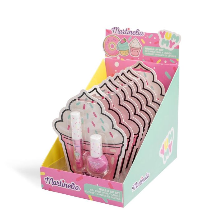 Martinelia 85456 Set Yummy Sweet: Esmalte de Uñas Soluble y Brillo de Labios para Niñas +3 Años 3