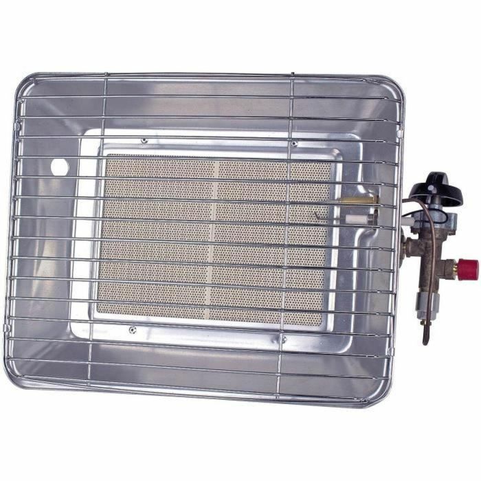 Rothenberger Calentador Infrarrojo Móvil a Gas Propano con Regulador, Uso Exterior/Interior Ventilado, 20m², Gris