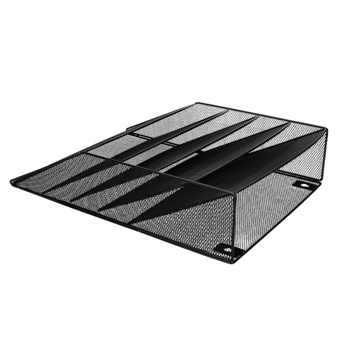 Q-connect Expositor Mural de Pared 5 Bandejas DIN A4 Negro 9,3x31,5x44 cm 4