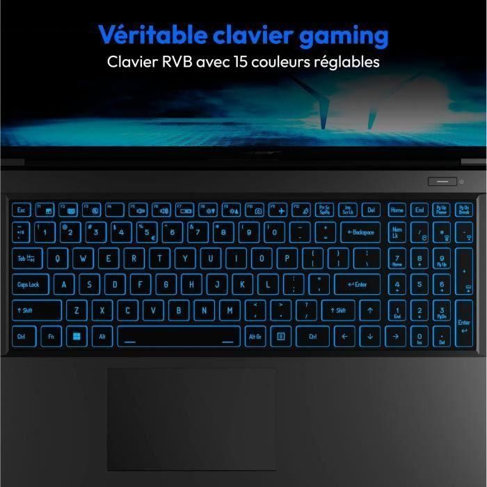 Portátil para juegos ERAZER Crawler E30 MD62544 - Windows 11 - Pantalla FHD IPS de 15.6" a 144 Hz - RTX 3050 - Core i5-12450H - 16 GB de RAM - SSD de 512 GB 5 Portátil para juegos ERAZER Crawler E30 MD62544 - Windows 11 - Pantalla FHD IPS de 15.6" a 144 Hz - RTX 3050 - Core i5-12450H - 16 GB de RAM - SSD de 512 GB 5