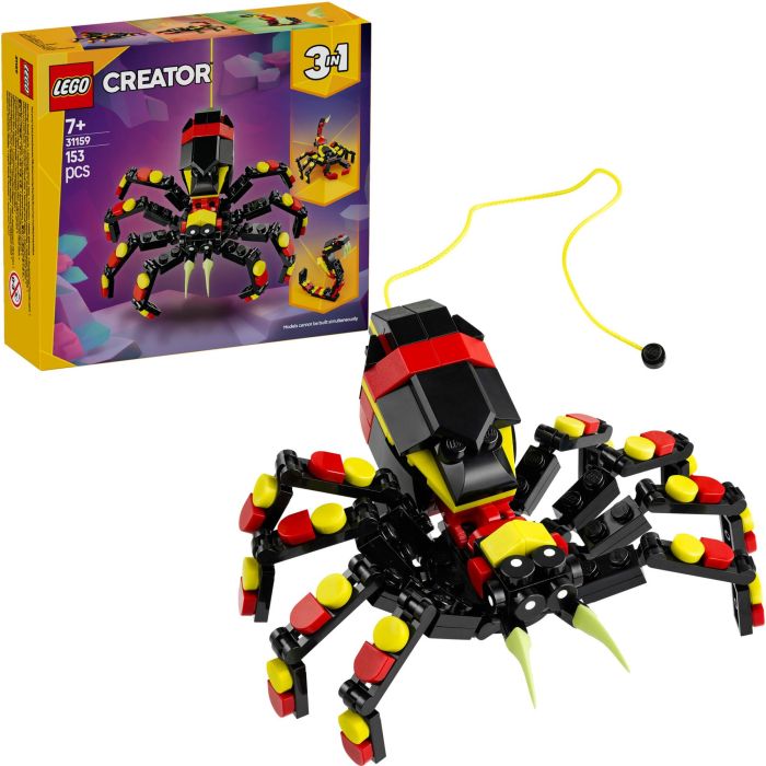 LEGO 31159 Creator Animales Salvajes 3 en 1: Araña Sorprendente - Juego de Construcción Niños +7 Años 13 LEGO 31159 Creator Animales Salvajes 3 en 1: Araña Sorprendente - Juego de Construcción Niños +7 Años 13