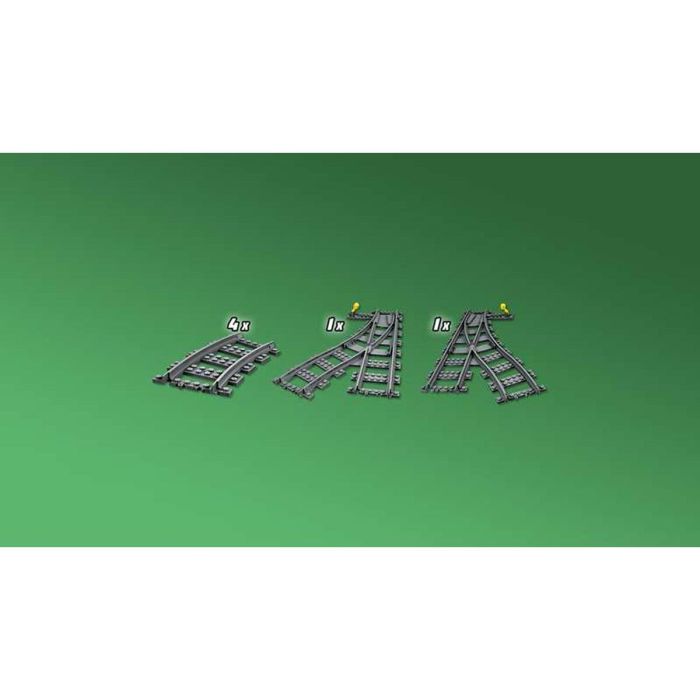Lego City Cambios de Agujas, Accesorios para Vías de Tren de Juguete, 7 Piezas 19