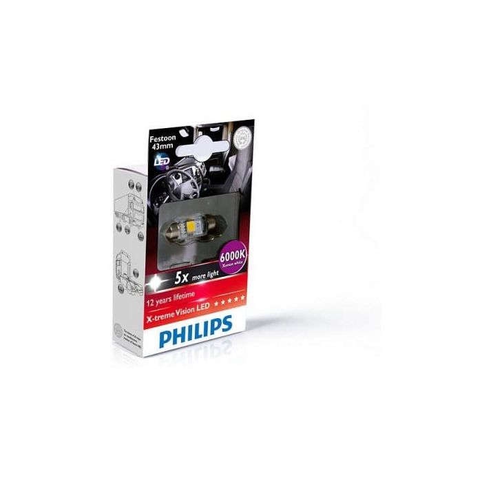 Philips X-Tremeultinon Gen2 Fest 10.5x43 Led 24946 6000K 24 V 1 W X1 24 V 1 W X1& MTECPH 249466000KX1 Philips X-Tremeultinon Gen2 Fest 10.5x43 Led 24946 6000K 24 V 1 W X1 24 V 1 W X1& MTECPH 249466000KX1