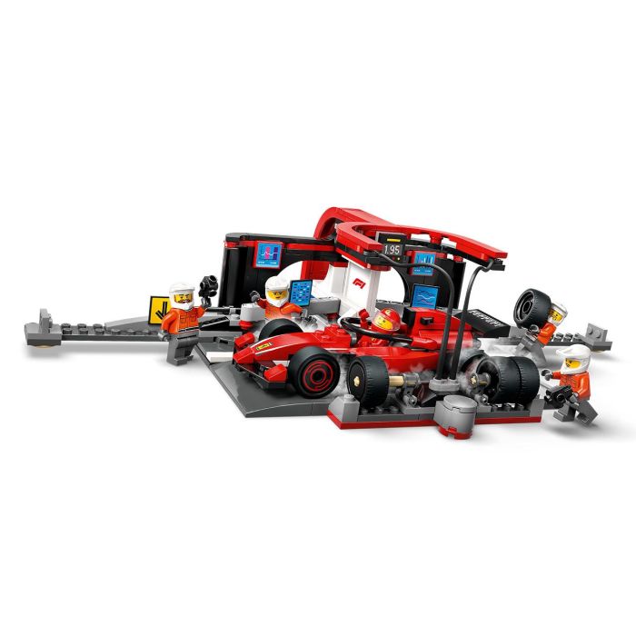 Lego Juego de Construcción City Fórmula 1 Parada en Boxes con Equipo de Mecánicos y Coche Ferrari para Niños +6 Años 1 Lego Juego de Construcción City Fórmula 1 Parada en Boxes con Equipo de Mecánicos y Coche Ferrari para Niños +6 Años 1