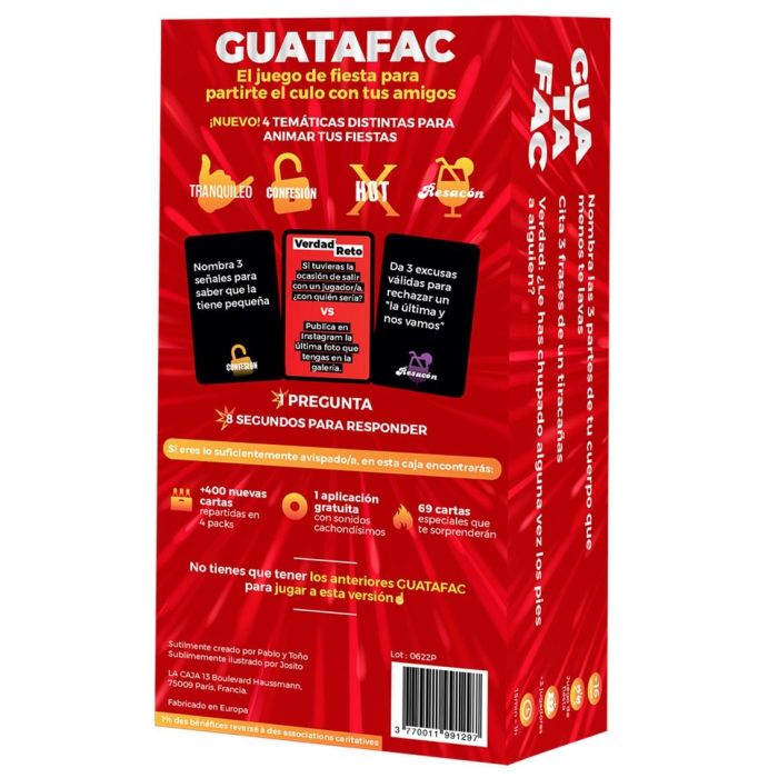 Guatafac LCLS03ES Juego de Mesa El Punto G, Juego de Cartas y Fiesta para Adultos, Español 3