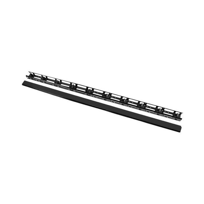 Lanberg - Juego 2 Paneles Organizadores Cables Verticales 47U Rack 19" Armarios 800mm FF01 FF02 Acero Negro 1